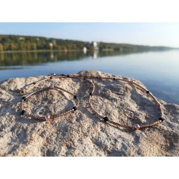 Rosegold Hematit- Onix Kristályszett