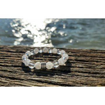 Tiszta Fény karkötő Hegyikristályokból