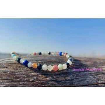 Szerelemvonzó színes Turmalin karkötő