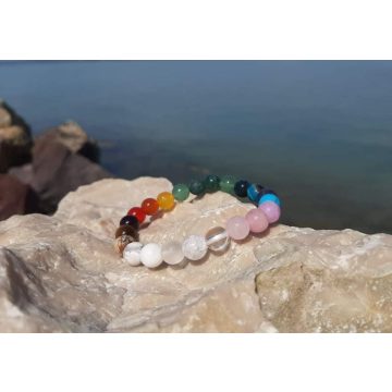 Szivárvány karkötő
