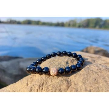 Magabiztosság- erő karkötő, Onix kristályokból