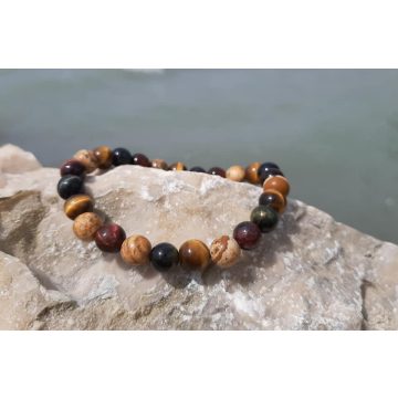 Bőség és Stabilitás Férfi karkötő